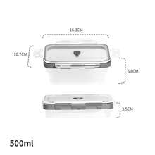 Collapsible Silicone Food Storage Containers With Lids, Freezer & Dishwasher , Foldable Lunch Box For Camper, Leftovers, Snacks, Meals, White - Transparent White Lunch Box - View 13