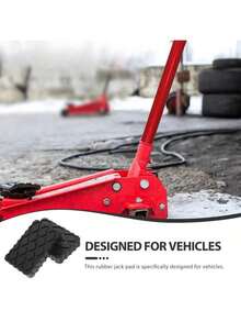 1/2pcs Car Jack Rubber Pad Lift Block Floor Pad, Car Parts Accessories Stabilizer Pad For Camping Car - Multicolor - View 2