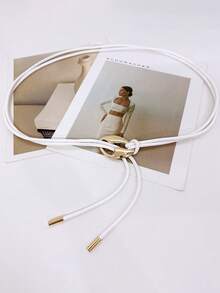 1pc Women's Waist Belt, Fashion Knotted Minimalist Waist Rope, Elegant Daily Accessory For Jacket, Coat, Dress