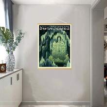 Meksular Middle Earth Landscape Wall Art Prints Canvas PaintingFantasy Posters, Wall Pictures, For Travel Gift, Canvas Art With Frames, For Office Home Decor Bedroom Living Room Wall Decor. - 德維莫伯格 - 查看 4