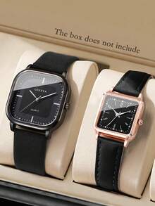 Chance 这款时尚百搭的男女情侣手表共有两枚，采用圆形表盘和石英机芯，是情侣佩戴的理想之选。 - 黑色 - 查看 7