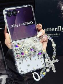Magnetic Folding Phone Case, Full Coverage, Skin-Friendly, Solid Color, Popular, Compatible With Samsung Galaxy Z FLIP 7 Foldable Phone Case, For Men And Women - Multicolor - View 30