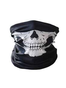 1/2/3/6pcs Unisex Skull Funny Face Mask, Balaclava Hat, Neck Gaiter, Suitable For Daily Riding, Party, Outdoor Activities, All Seasons - Multicolor - View 10