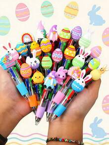 20pcs - Valentine's Day Conversation Multicolor Pens In One Cute & Fun 4-In-1 Pen Set Bulk Kawaii Be Mine Love Conversation Adorable Ballpoint Pens, Fun Gift,Birthday Gift