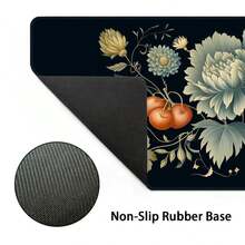 Extra Large Floral & Fruit Design Mouse Pad, Gaming Desk Mat, Washable Rubber Non-Slip Keyboard Pad With Stitched Edges, Gift Mouse Pad, Desk Protector, Study Desk Mat, Multiple Sizes Available, Computer Keyboard Pad, Laptop Pad Office Desk Desk Office Supplies Office Decor Office Desk Accessories Desk Accessories Office Accessories Mousepad Study Table Mouse Pad For Desk Desk Decor - Flowers and Fruits - View 6