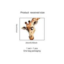 Creative Looking Giraffe Bathroom Toilet Decal - Waterproof, Self-Adhesive Toilet Seat Sticker, Decal-Sticker - Cute Animals Wall Sticker - Window Sticker - For Creative Home Decor | Fun Animal Prints That Are Easy To Apply And Remove