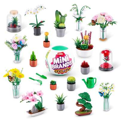 ZURU Serie de cápsulas de marca mini para jardín, coleccionables de plantas en miniatura, empaque de caja ciega de misterio, DIY, artículo de colección (estilo aleatorio)