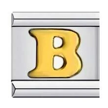 1件不锈钢手链配件，含26个英文字母，可DIY手链项链饰品，可自由搭配不同风格