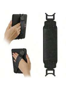 Leather Tablet Hand Strap, Elastic Shockproof E-Reader Stand Holder, Universal For Kindle/IPad/Kobo/Pocketbook