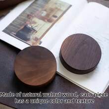 Natural Wooden Incense Burner, Round Incense Holder, Natural Texture Design, Suitable For Home, Living Room, Bedroom, Office, Yoga, Meditation, Travel, Minimalist Wooden Incense Diffuser - Multicolor - View 6