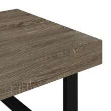 vidaXL Table basse Gris et noir 120x60x40 cm MDF et fer - Gris - Voir 5