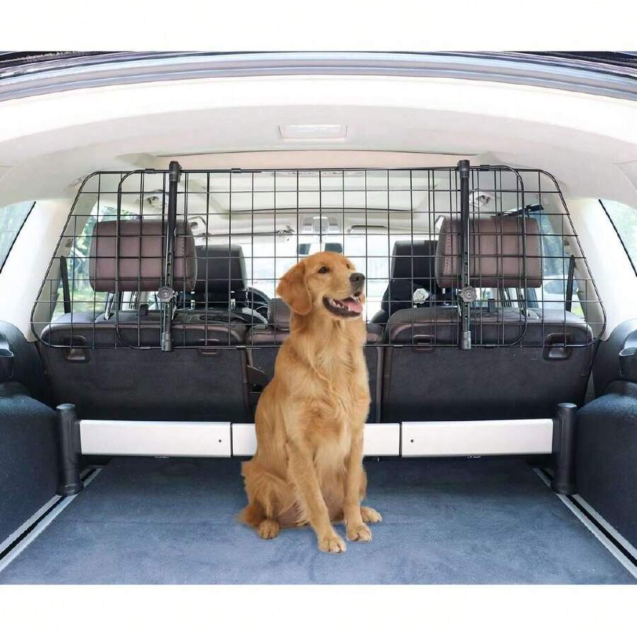 Barrera para perros ajustable para coche, 151.6 x 13.2 x 41.8 cm, color negro,37858806 - Unitalla - Ver 1