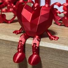 Tượng hình trái tim có thể di chuyển được in 3D, vật trang trí bàn làm việc cho cặp đôi/món quà cầu hôn sáng tạo cho Ngày Valentine. - Nhiều màu - Xem 6