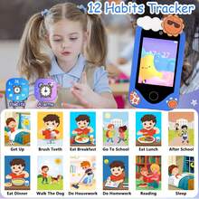 Kids Smart Phone Toys With Dual Camera, 2.8" Touchscreen HD Camera Phone Toys, Game & Music Player, Toddler Learning Play Toy Cell Phone, Gifts For Girls, Christmas, Birthday, Age 3-12 - Multicolor - View 8