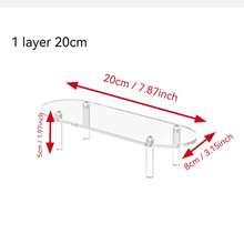 1个亚克力展示架，多层展示架，家居收纳整理架，产品展示架，适用于香水、化妆品、收藏品、玩具、派对装饰品、生日派对桌面展示架、婚礼装饰、婚礼派对用品、婚礼配件。