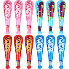 4/8pcs Set, Inflatable Baseball Bat, Extra Large Inflatable Toy Bat, Carnival Prize, Gift Bag Prize, Baseball Themed Party Supplies, Christmas Party Supplies