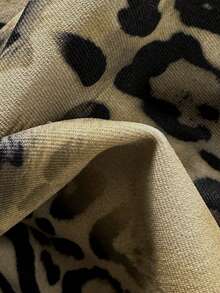 2025新款女士豹纹拼接优雅露背系带沙滩度假比基尼套装 - 彩色 - 查看 8