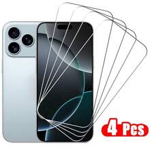 4pcs High Definition Transparent Tempered Glass Screen Protector, Compatible With IPhone 17, 16, 15, 14, 13, 12 Pro Max Plus Smartphone Screen Tempered Glass Protector - Clear - View 20