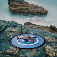 Universal Drone Landing Pad Waterproof Drone Landing Pad 55cm/21.6-Inch Single-Sided Orange/Blue, Suitable For Remote Control Drone Helicopter Landing Pad, With Ground Penetrating Nails And Reflective Tape - Multicolor - View 6
