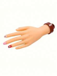 Nail Art Practice Hand Model Stand Set - Realistic Palm & Flexible Fingers, Suitable For Nail Training - Multicolor - View 4