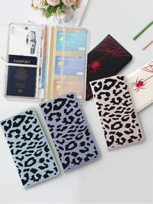 Ayotu Leopard & Spider Patterns Car Registration And Insurance Holder - Vehicle Glove Box Organizer, Car And Truck Accessory Box, Suitable For Storing Important Documents, Driver's Licenses, Passports, Cards, Auto Parts, And Other Accessories. This Unisex Box Is An Ideal Gift For Car, Truck, Motorcycle, And Trailer Owners, And Also Makes A Great Christmas, Birthday, Or New Year Gift