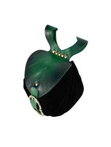 Medieval Renaissance Coin Purse Waist Bag With Adjustable Shoulder Strap And Drawstring Closure - Leaf-Shaped Design, Gold-Tone Metal Accents, Polyester Lining - Portable Secure Storage For LARP, Renaissance Fairs, Halloween Costumes, And Everyday Use - Vintage-Inspired Practical Accessory - Green - View 4