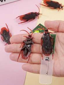 3pcs Simulated Cockroach Chewing Gum Creative Novelty Funny Toys, DIY Installable Simulated Chewing Gum Prank Toys - Multicolor - View 7