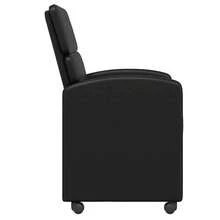 vidaXL Poltrone da Sala da Pranzo con Roues 2 pz Nere 58 x 65 x 98 cm - nero - Visualizzare 5