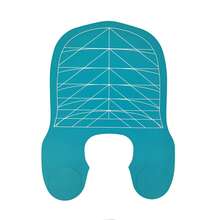 1件硅胶美发肩垫，条纹披肩设计，适用于染发和烫发，沙龙头发保护罩，护发配件 - 彩色 - 查看 12