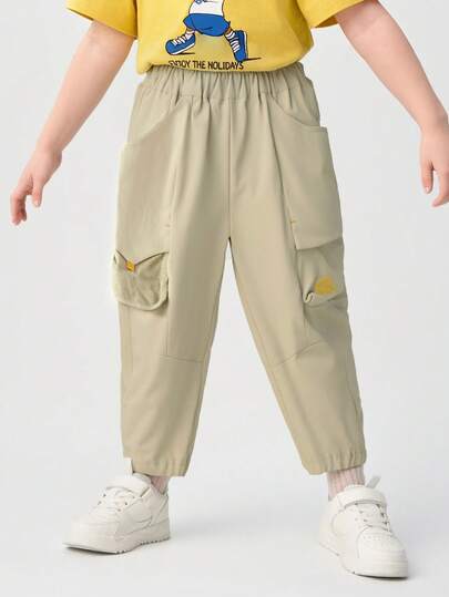 Balabala 儿童工装裤，男女通用户外风格，2026 春季款