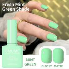 4pcs Pastel Macaron Gel Nail Polish Set - Mint Green, Butter Yellow, Baby Pink & Dusty Rose Colors, Soak Off UV/LED Manicure Kit For Spring Summer 7.5ml Nails - 彩色 - 查看 7
