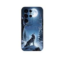 1PC Phone Case ,  Wolf Howling Moon Night Forest , Stylish Phone Case, Phone Decoration, All-around Lens Protection, Creative Small Gift, Funny Gift for Boys and Girls - ブラック - チェックする 7