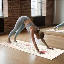 1pc Non-Slip Durable Squat Mat/Yoga Mat, Suitable For Home And Gym - Multicolor - View 4