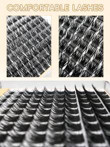 Eid Lash Clusters Wispy Cluster Eyelash Extensions 8-14mm Individual Lashes DIY Cluster Lashes Extension Soft Comfortable Eyelash Clusters With Thin Band