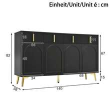 Storage Cabinets - Black - View 2