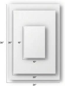 Arte de pared en lienzo de CafePress, hojas de palma de playa de Honolulu, listo para colgar en la sala de estar, dormitorio o oficina. - transparente - Ver 4
