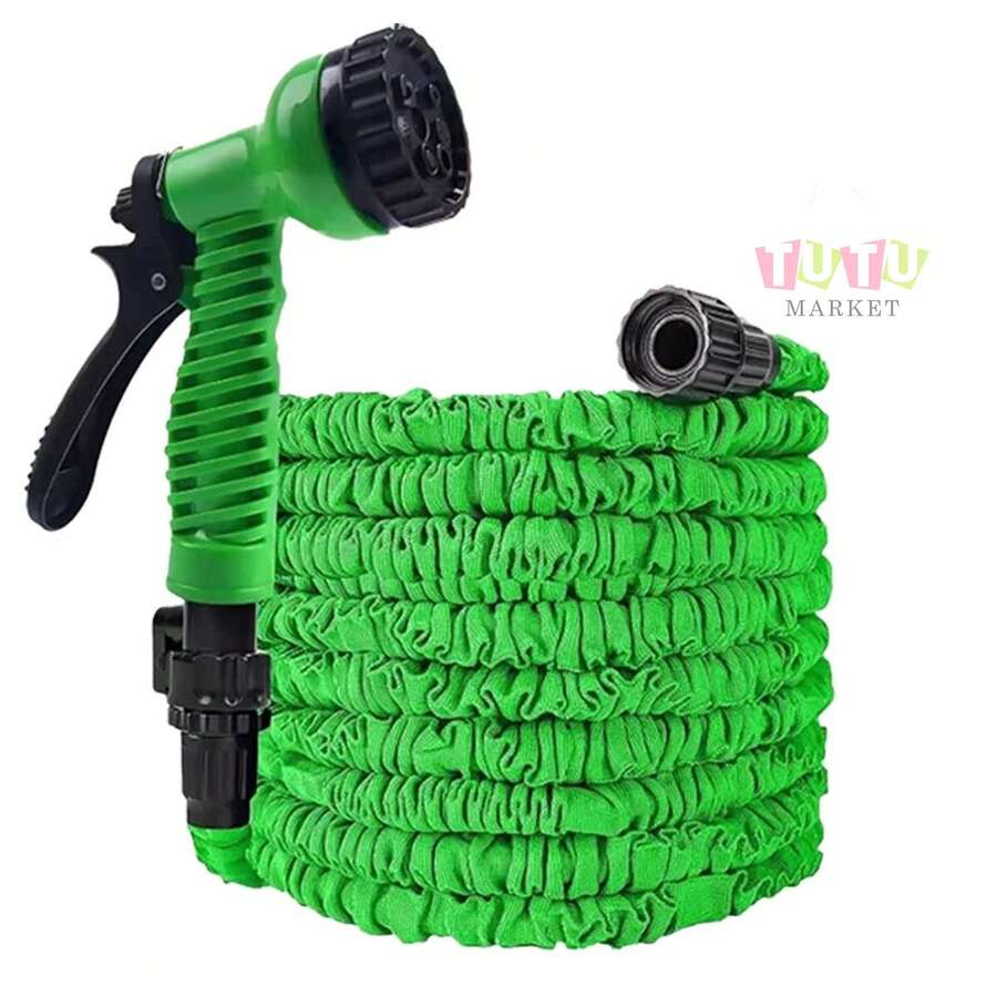 Manguera De Jardin 22 Metros Expandible Retractil Extensible Con Pistola Rociadora De Agua, Set De Manguera De Agua TelescóPica Para El Hogar, Pistola De Lavado De Autos De Alta PresióN, Equipo De Riego Para El JardíN
