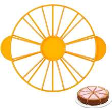 Cake Portion Cutter Cake Portion Marker Round Cake Slicer Double Sided Cake Portion Marker 10 Or 12 Pieces (White 26.8 Cm /10.6 In Diameter) - 黃色 - 查看 6