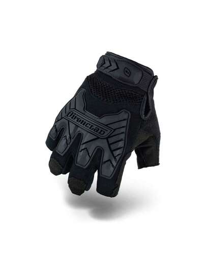 IEXT-FIBLK-05-XL - Guantes tácticos de impacto sin dedos, color negro, talla XL,37859784