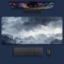 31.5" X 11.8" Extra Large Creative Design Mouse Pad, Non-Slip Desk Mat For Computer/Office/Keyboard/Laptop - gray blue - View 5