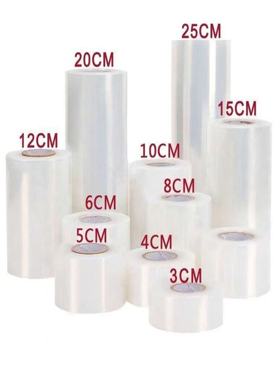 1 Roll 300m Transparent Stretch Film, Box Wrapping Film, Courier Packaging Film, Plant Grafting Film - Transparent - View 1