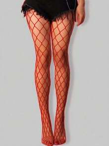 高弹力黑色、紫色、红色和白色女士连裤袜/紧身裤/长筒袜 - 彩色 - 查看 7