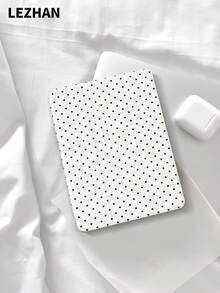 1pc Minimalist Polka Dot Design Tablet Protective Case, Compatible With IPad (A16) 11 Inch 11th Gen, IPad 9th/10th Gen 10.9 Inch, Galaxy Tab S6 Lite 10.4, Anti-Drop, Pencil Slot, Sleep/Wake Support, Suitable For Christmas, Halloween, Romantic Valentine's Day Gift - Multicolor - View 5