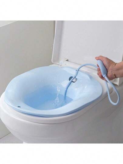 Banheira de banho banheiro azul grande capacidade embeber com lavador idosos maternidade mulheres grávidas bacia de cuid