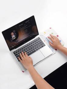 DANYCASE 13-14.2 Inch Cartoon PU Leather Ultrabook Protective Sleeve, Laptop Case Suitable For IPad, HP Surface Laptops - White - View 7