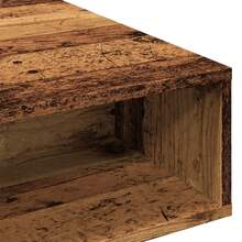 vidaXL Tavolo basso vecchio legno 105x55x32 cm ingegneria del legno - Castano - Visualizzare 7