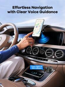 REMAX Bluetooth Car Charger With RGB Lighting Effect And 27.5-Inch Extendable Cable; Supports PD 30W Fast Charging; Bluetooth 5.3, Hands-Free Calling/Music Playback; Auto Reconnect; Type-C Interface, Compatible With Apple/Android Devices; Car Accessories; Automotive Supplies; Travel Essential - C69 - View 9