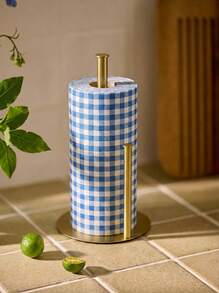 Cirelle Soporte para caja de pañuelos de acero inoxidable, estante multifuncional para toallas de cocina, dispensador de envoltorios, estante de baño, funda premium para caja de pañuelos, decoración de mesa, regalo festivo, incluye accesorios de instalación, color aleatorio (dorado/negro) - Multicolor - Ver 11