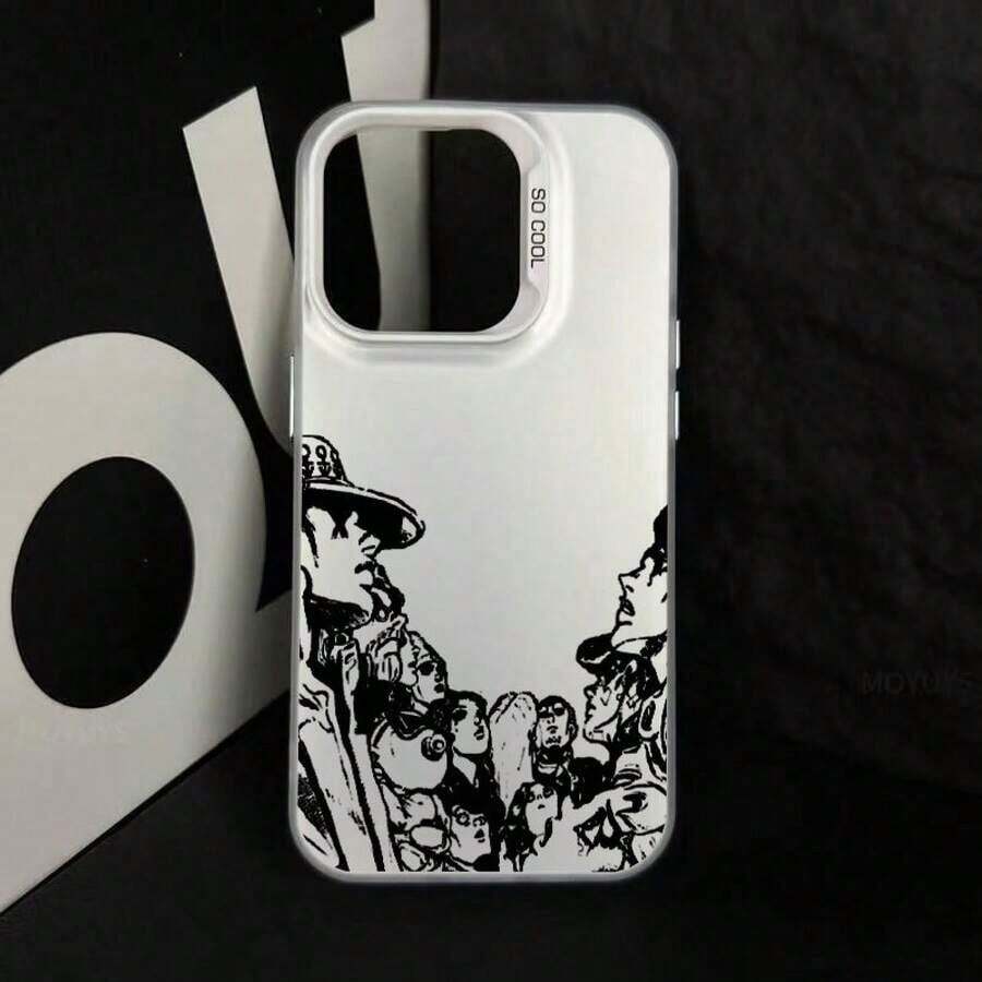 おしゃれなスマホケース  11/12/13/14/15/15pro/15 Plus/15 Promax/7plus/8plus/11pro/12pro/13pro/14pro/11promax/12promax/13promax/14promax/14plus/5 - 半透明シルバー - チェックする 1