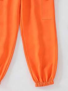 2pcs/Set Boys' Letter Print Crew Neck Sweatshirt And Sweatpants Outfit, Soft Knit Casual Fashion Suit For Older Kids, Spring/Autumn/Winter